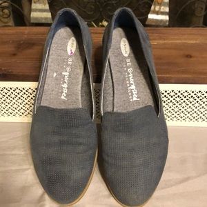 Dr Scholls Blue Suede Loafers